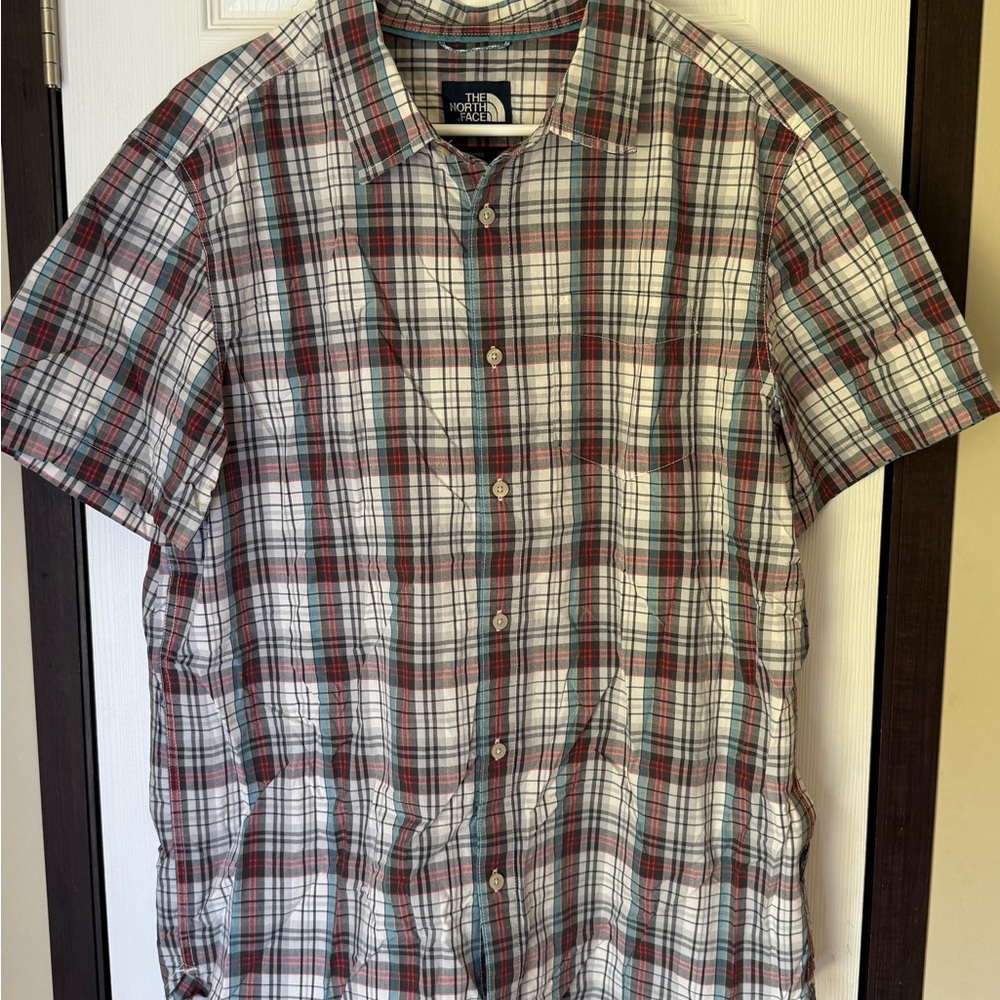 The North Face Men's Multicolor Plaid Button Down Shirt